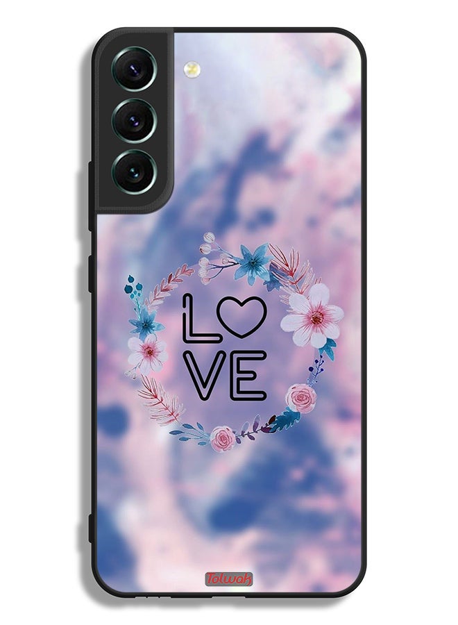 Tolwak Samsung Galaxy S22 Plus 5G Protective Case Cover Love In Flowers Ring Art - Image 3