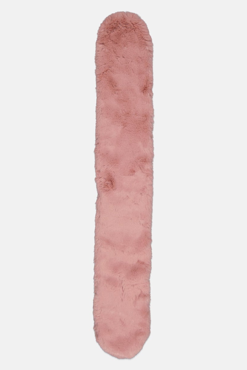 INC Women Faux Fur Scarf 109 X 17 cm, Blush  - Image 2