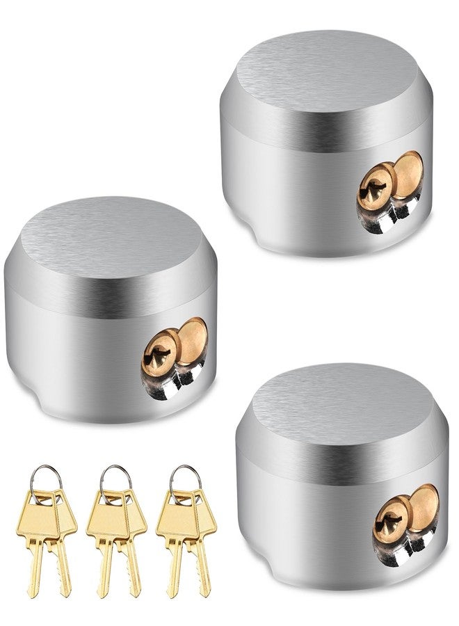 3 BUZZLETT Triple Pack of Heavy Duty Hidden Shackle Padlocks Keyed Alike - Perfect for Industrial Security and Outdoor Storage -Outdoor Padlock for Storage Unit, Moving Trucks & Vans, Storage locks(2-7/8 Inch) - Image 1