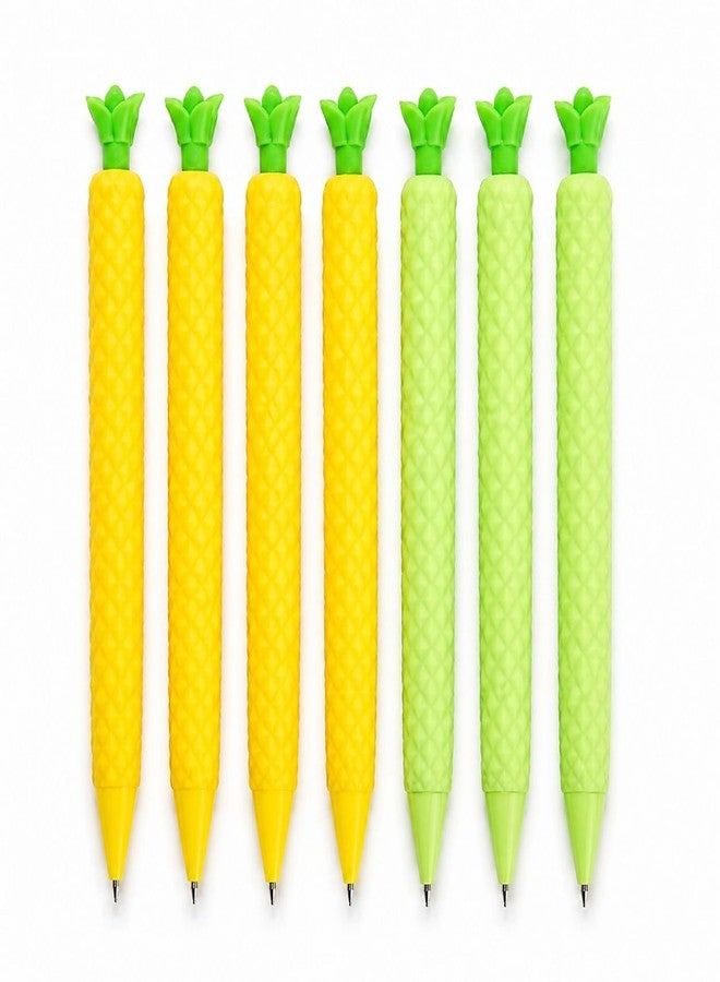 JMK CRAFTS KALINDRA Pineapple Design Mechanical Pencil Set | 0.5mm Fine Point | Cute Fruit-Themed Grip Pencil | Smooth Writing | Non-Slip Textured Body | School, Office & Gift Use (Pack of 16, Multicolor) - Image 1