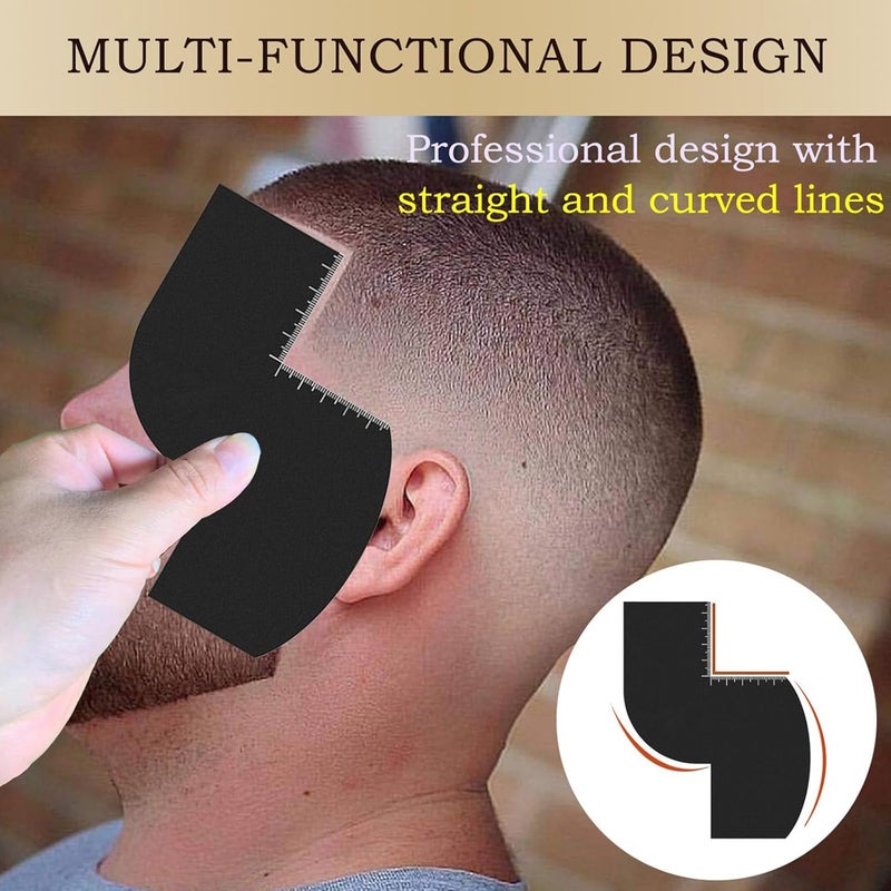 Barber Card for Precise Hairlines Enhancements and Beard Shaping with Measurement Indicators Reusable and Easy to Use - Image 3