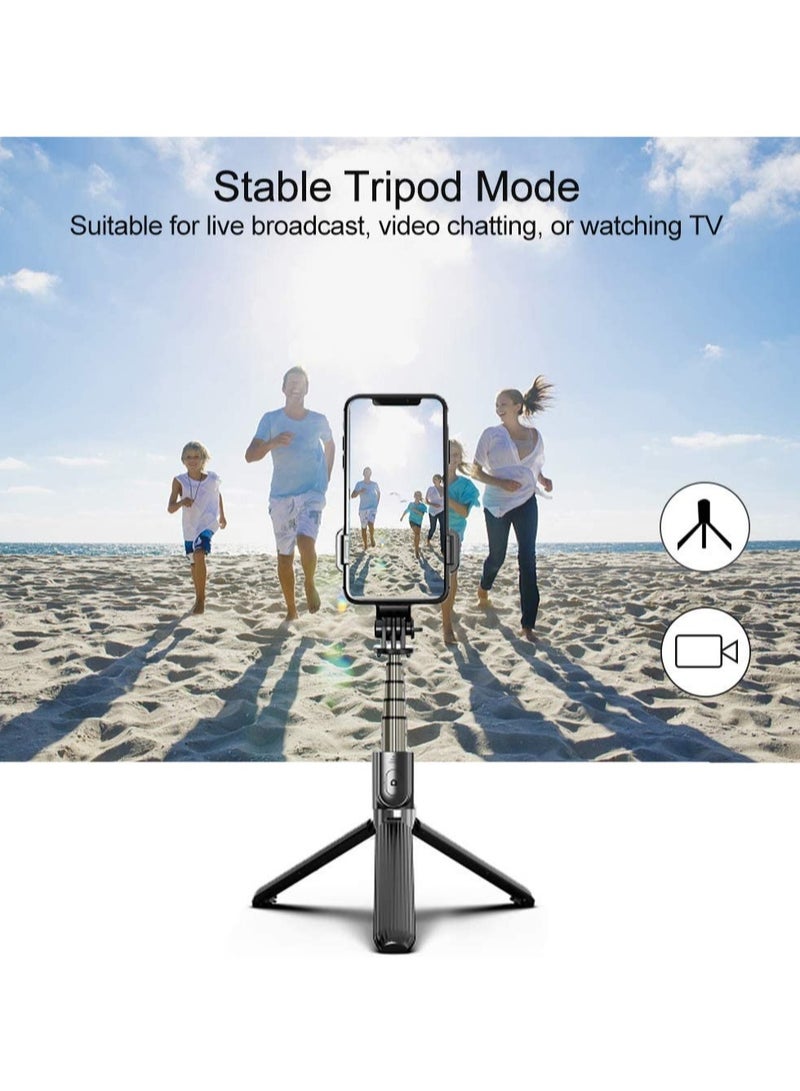 ELTRAZONE حامل ثلاثي القوائم يدور 360 درجة مع جهاز تحكم عن بعد لاسلكي، حامل هاتف محمول، مثبت أحادي المحور متوازن تلقائيًا للهواتف الذكية، تسجيل فيديو مباشر على Tiktok Vlog Youtuber - Image 5