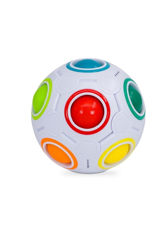 Cubelelo Drift Rainbow Ball Puzzle | Compact, Multicolor Sphere (Fidget Toy) | Portable Brain Teaser For Kids & Adults | Stress Relief & Fun On-The-Go Puzzle - Image 1