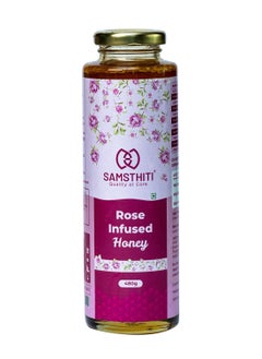 Samsthiti SAMSTHITI Pack Of 1 Rose Infused Honey 100% Natural And Organic Honey- No Added Colors Or Flavors  - Image 1