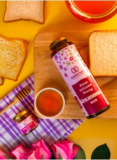 Samsthiti SAMSTHITI Pack Of 1 Rose Infused Honey 100% Natural And Organic Honey- No Added Colors Or Flavors  - Image 4