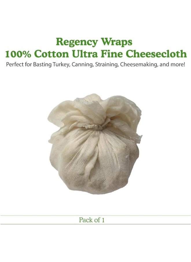 Regency Wraps 100% Cotton Cheesecloth For Basting Turkey Canning Straining Cheesemaking Natural Ultra Fine 9 Sq Ft Pack Of 1  - Image 2