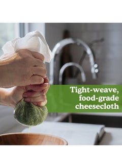 Regency Wraps 100% Cotton Cheesecloth For Basting Turkey Canning Straining Cheesemaking Natural Ultra Fine 9 Sq Ft Pack Of 1  - Image 1