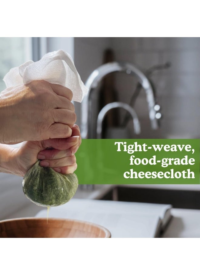 Regency Wraps 100% Cotton Cheesecloth For Basting Turkey Canning Straining Cheesemaking Natural Ultra Fine 9 Sq Ft Pack Of 1  - Image 1