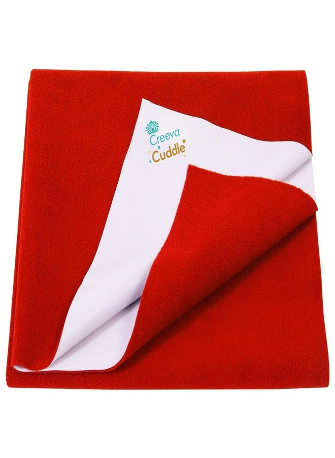 Creeva Cuddle Baby Dry Sheet – Waterproof Bed Protector, Quick Dry & Reusable (70 cm x 50 cm, Red) - Image 1