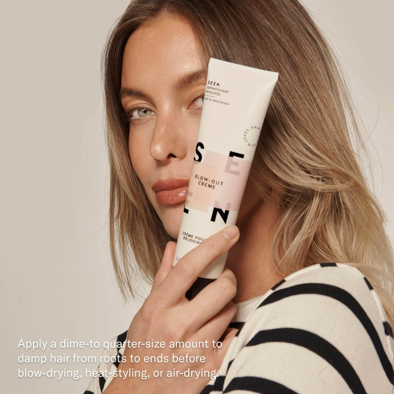 SEEN - Blow-Out Creme - Scented - Non-Comedogenic & Blow Out Hair Cream- Reduces Frizz- Heat Protectant- Safe for Sensitive & Acne Prone Skin - Image 5