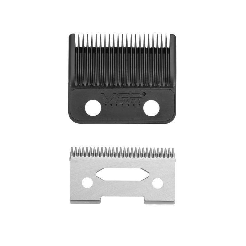 VGR 003270640 Clipper Blade Replacement Set Model Clipper with DLC Deep Tooth Blade Professional Precision Blades with 2 Pairs Screws - Image 2