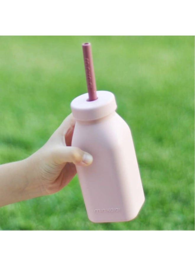 Minikoioi Bottle And Straw - River Green And Powder Grey - Image 5