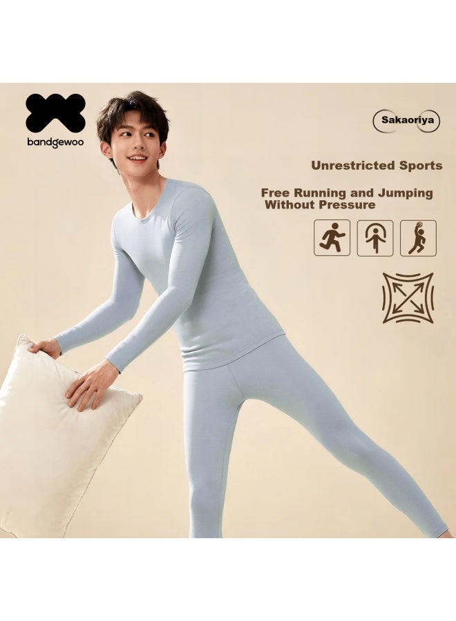Bandgewoo Girls Thermal Underwear Set For Middle And High School Students Youth Children Autumn Clothes And Pants School Uniform Essential For Older Kids - Image 4