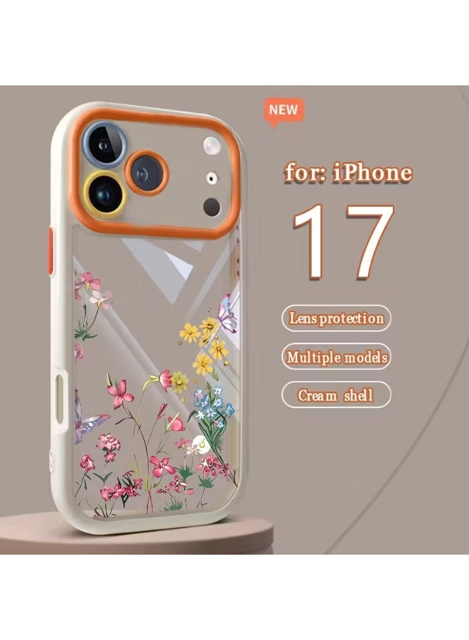 تيمو هذا جراب هاتف جديد فاخر  متوافق مع موديلات iphone 17 Pro Max  يتميز بحماية العدسة وطباعة الأشعة فوق البنفسجية وتصميم زهري إبداعي، وتصميمه مقاوم للصدمات والخدش،