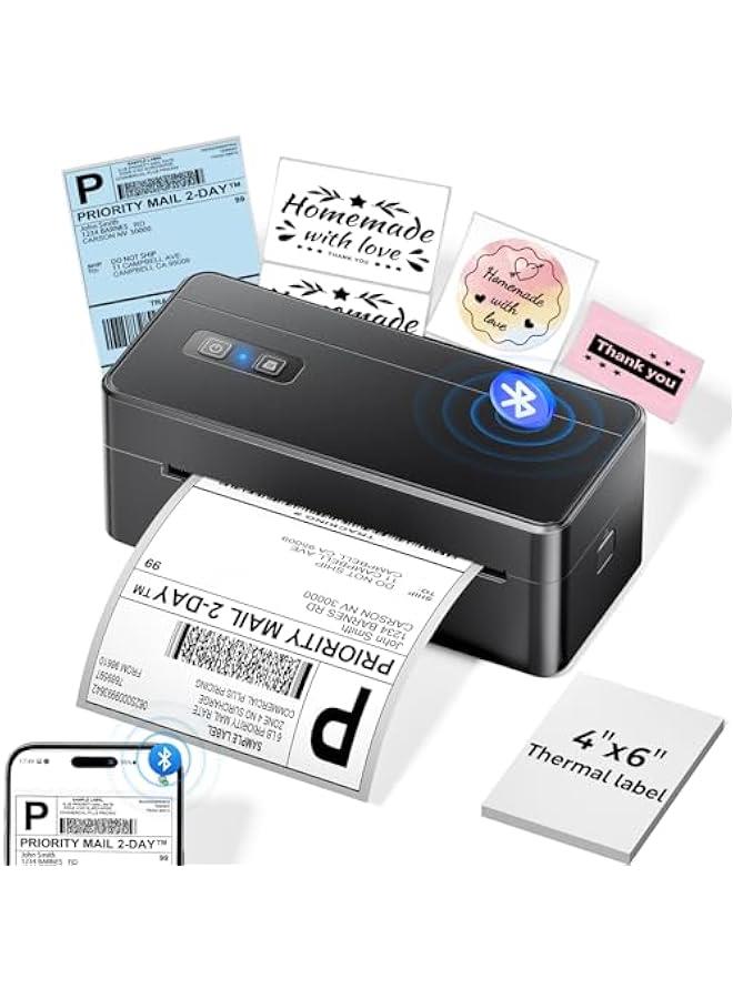 phomemo Bluetooth Thermal Shipping Label Printer, 4x6 Thermal Label Printer for Small Business, 2410BT Wireless Label Printers Compatible with iOS Android Phone&Pad&PC, Widely Used for Ebay, USPS, FedEx, etc - Image 1