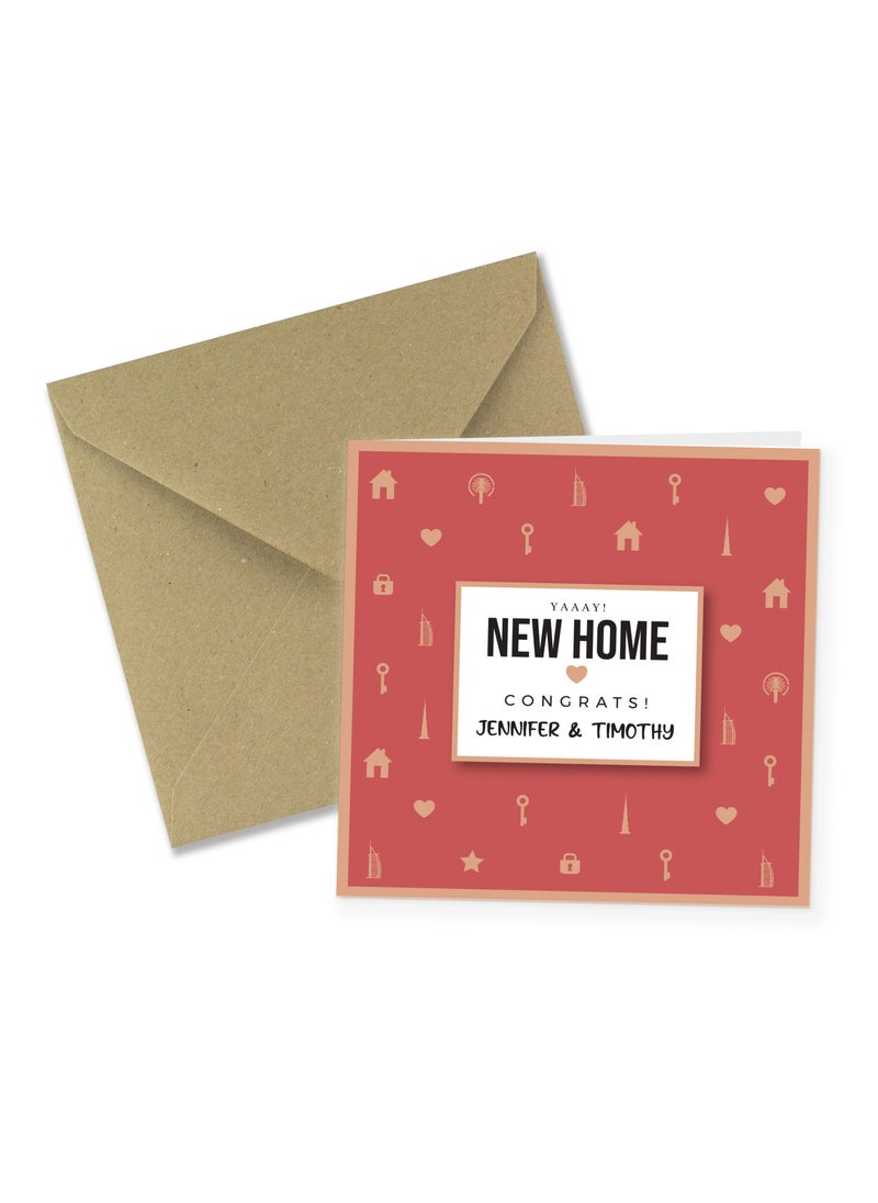 Share the Love New Home Personalised Greeting Card  - Image 3