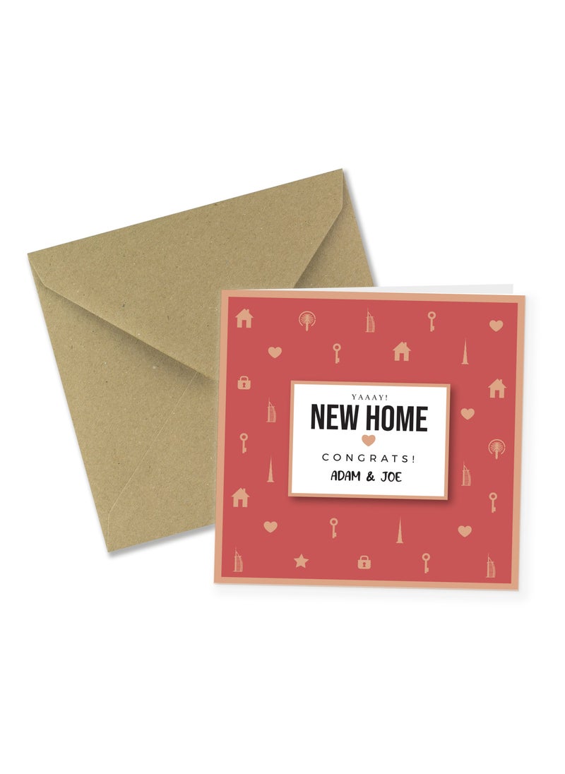 Share the Love New Home Personalised Greeting Card  - Image 2