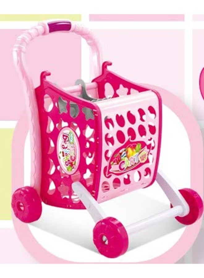 Shopping Cart For Girl, Children's Shopping Cart Toys, Shopping Cart Toys For Boys And Girls - Image 3
