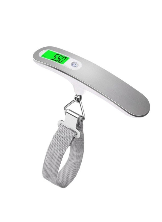 Digital Luggage Scale, Portable Hanging Handheld Baggage Scale with Backlit LCD Display, Tare & Hold Function, Stainless Steel Travel Weight Scale with Nylon Strap for Travel, Shopping, Outdoor - Image 1