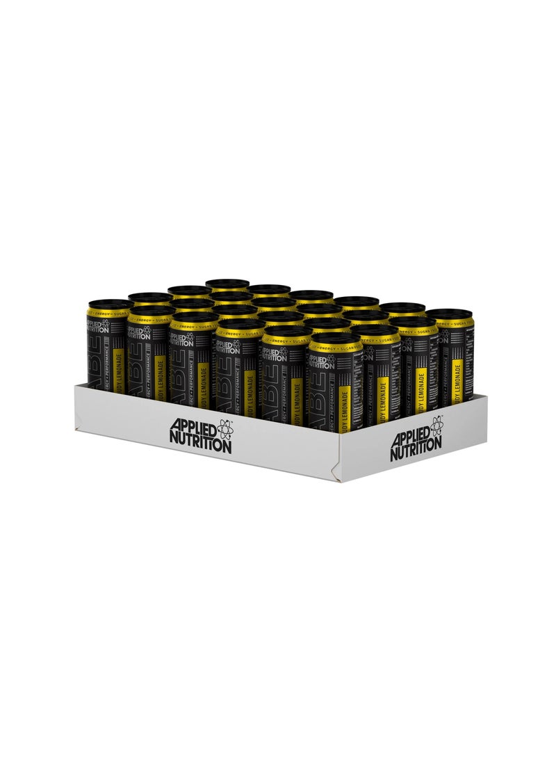 appliednutrition - ABE Energy Drinks, Cloudy Lemonade, 330ml, Pack of 24 - Image 1