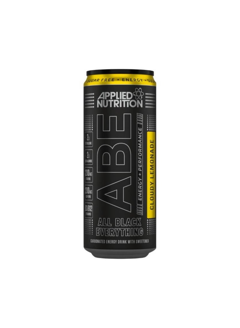 appliednutrition - ABE Energy Drinks, Cloudy Lemonade, 330ml, Pack of 24 - Image 1