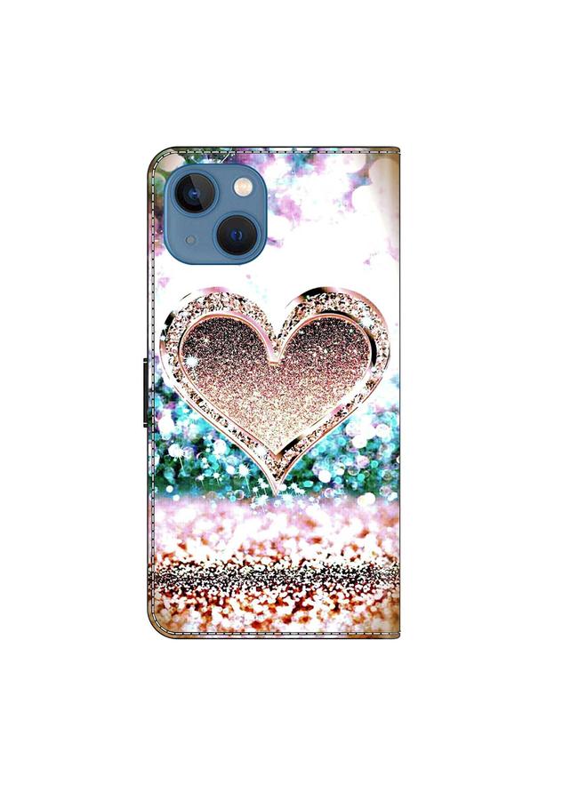 Zaboon Case For iPhone 13 / 14 Crystal 3D Shockproof Protective Leather Phone Case - Image 3