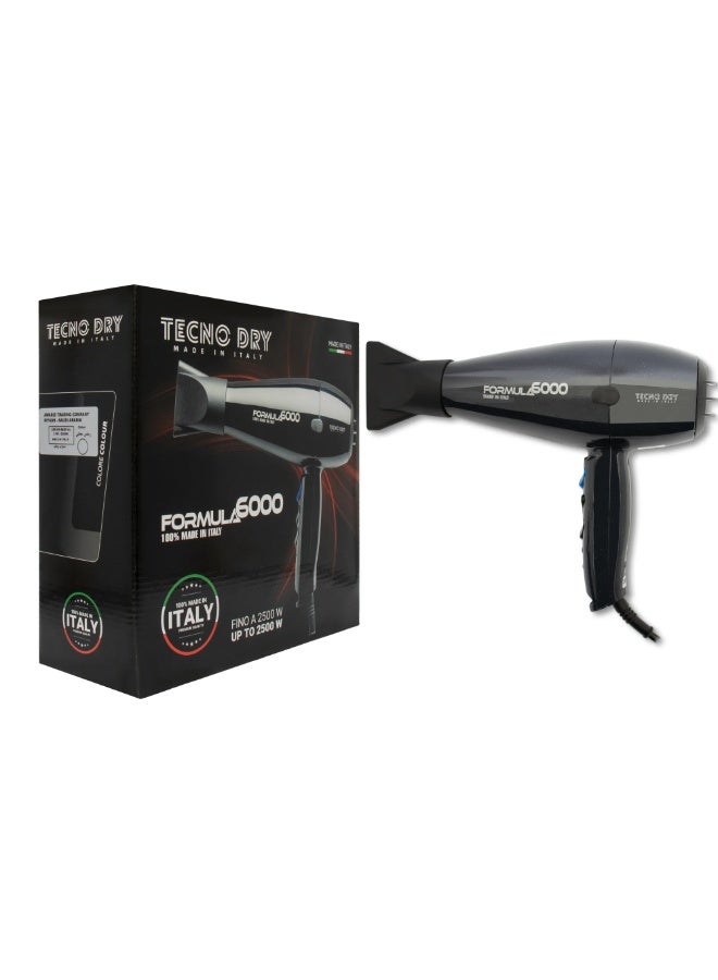 Tecno Dry Formula Hair Dryer Metallic Gray  Formula 6000 - Image 4