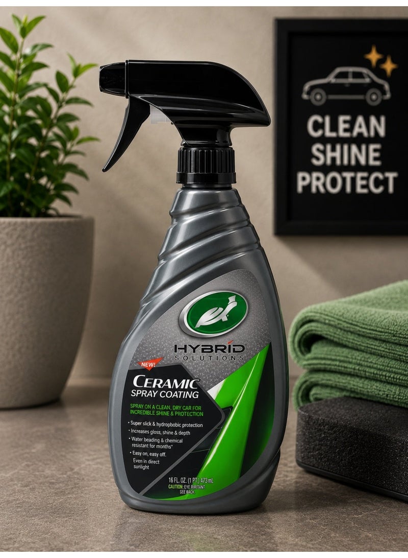 Solutions Ceramic Spray Coating 473ml – Hybrid SiO2 Ceramic Protection for Extreme Hydrophobicity, 12-Month Durability & Mirror-Like Gloss