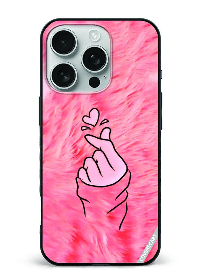 COVERSCART Protective Case Cover For Apple iPhone 16 Pro Max Bts Love Design Pink