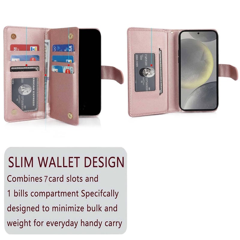 غطاء واقي بTPU لـ Samsung Galaxy S20 مع حامل بطاقات وحبل معصم مع مغناطيس قوي مع حامل قائم باللون Apricot مغناطيسي بوظيفة حامل من مادة TPU للطاولة للمكتب المنزلي للحمل اليومي - Image 4