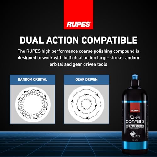 RUPES 1000 ml DA Coarse High Performance Cut Polishing Compound for Car Detailing Removing Scratches Pack of 1 MicroAbrasive Technology Reduces Oxidation and Removes Severe Swirl Marks - Image 3