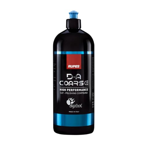 RUPES 1000 ml DA Coarse High Performance Cut Polishing Compound for Car Detailing Removing Scratches Pack of 1 MicroAbrasive Technology Reduces Oxidation and Removes Severe Swirl Marks - Image 1