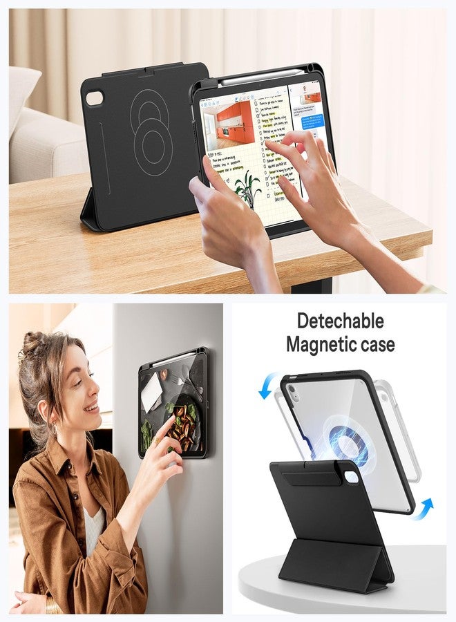 SPARIN Case for iPad Air 11 inch M3/ M2, iPad Air 7th/6th/5th/4th Gen (2025/2024/2022/2020) 10.9 inch,Case with Apple Pencil Holder, Detachable Magnetic Cover, Portrait and Landscape Stand, Black - Image 4
