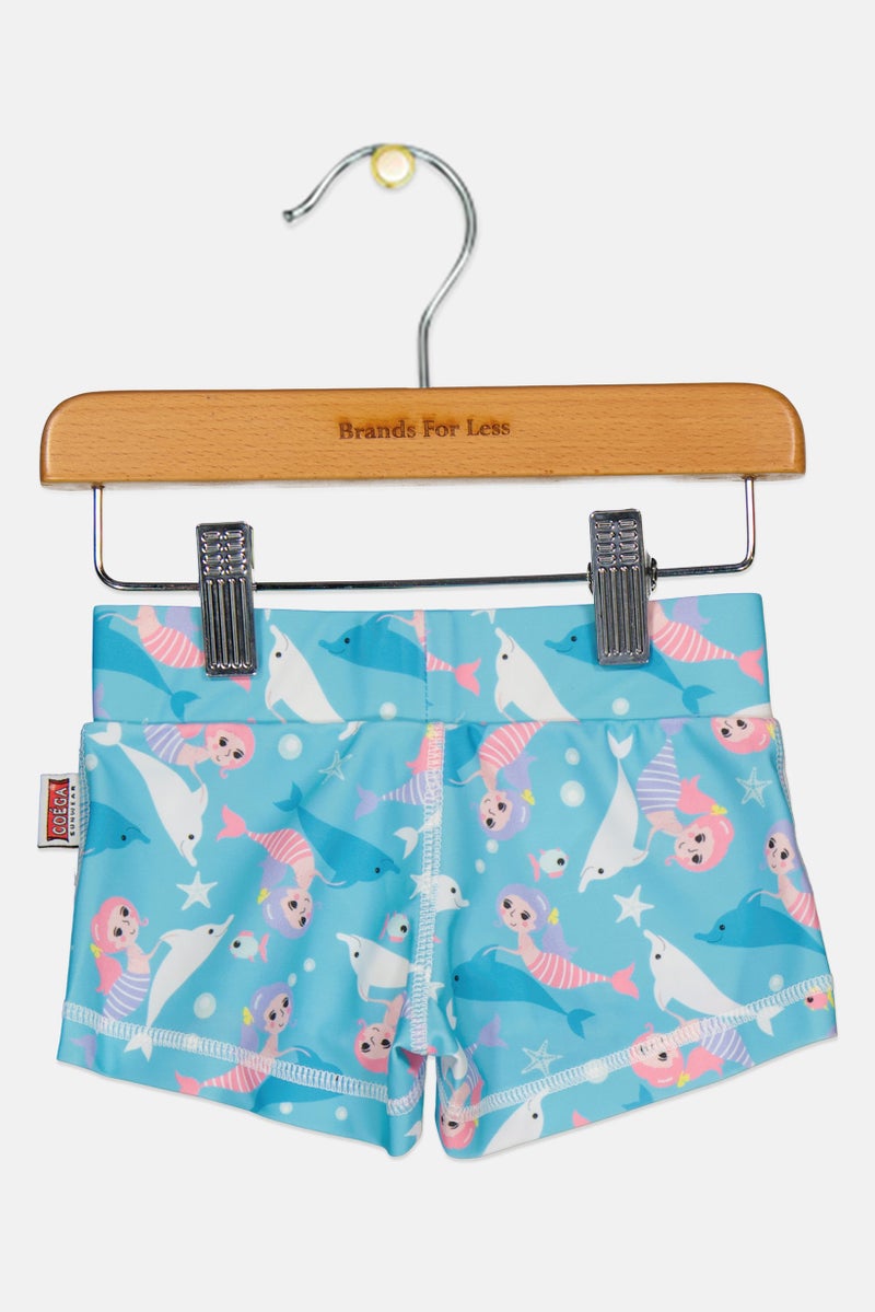 COEGA SUNWEAR Kids Girl Allover Print Swim Shorts, Multicolor - Image 2