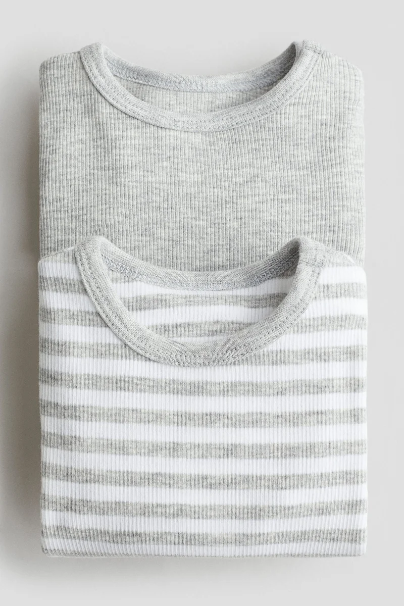 H&M 2-pack long-sleeved bodysuits