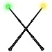 Maikoi Light Up Magic Wizard Wand with Sounds 4 Color Lights Illuminating Witch Toys for Kids Cosplay Party Birthday Gift Black 2PCS - Image 2