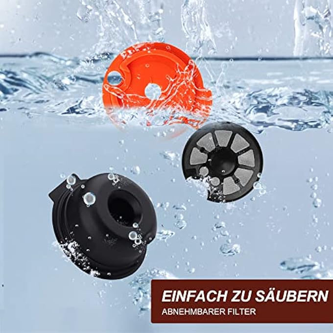 كبسولات قهوة قابلة لإعادة الاستخدام لماكينة Bosch Tassimo، كبسولات قهوة قابلة لإعادة التعبئة، أكواب مع غطاء سيليكون، فلتر قهوة قابل لإعادة التعبئة مع رمز شريطي قابل للقراءة 180 مل - Image 5