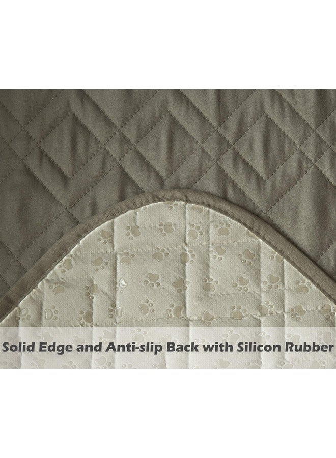 Ameritex Loveseat Cover Water-Resistant Quilted Furniture Protector With Back Nonslip Paws Slipcover For Dogs, Kids, Pets Loveseat Slipcover Stay In Place For Leather (46", Green) - Image 5