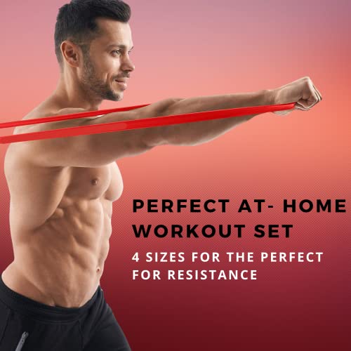 Rubberbanditz Combo Pull Up Assist Bands | Heavy Duty Resistance Exercise Bands for Powerlifting, Mobility, and Stretching | Resistance Bands for Working Out | Combo Pack of 6 - Image 4