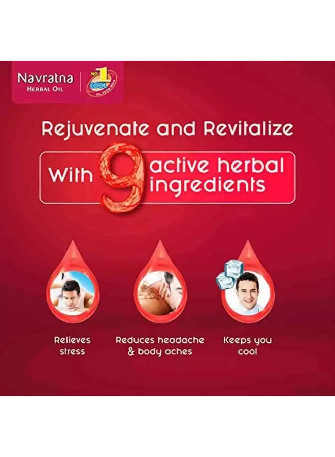 Himani Navratna Herbal Oil Cool Head and Body Massage Oil- 100ml - Image 2