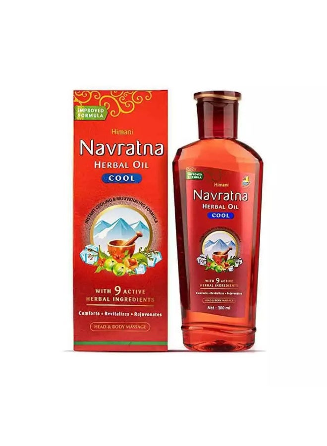Himani Navratna Herbal Oil Cool Head and Body Massage Oil- 100ml - Image 1