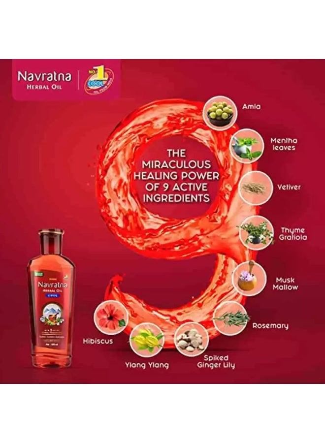 Himani Navratna Herbal Oil Cool Head and Body Massage Oil- 100ml - Image 3