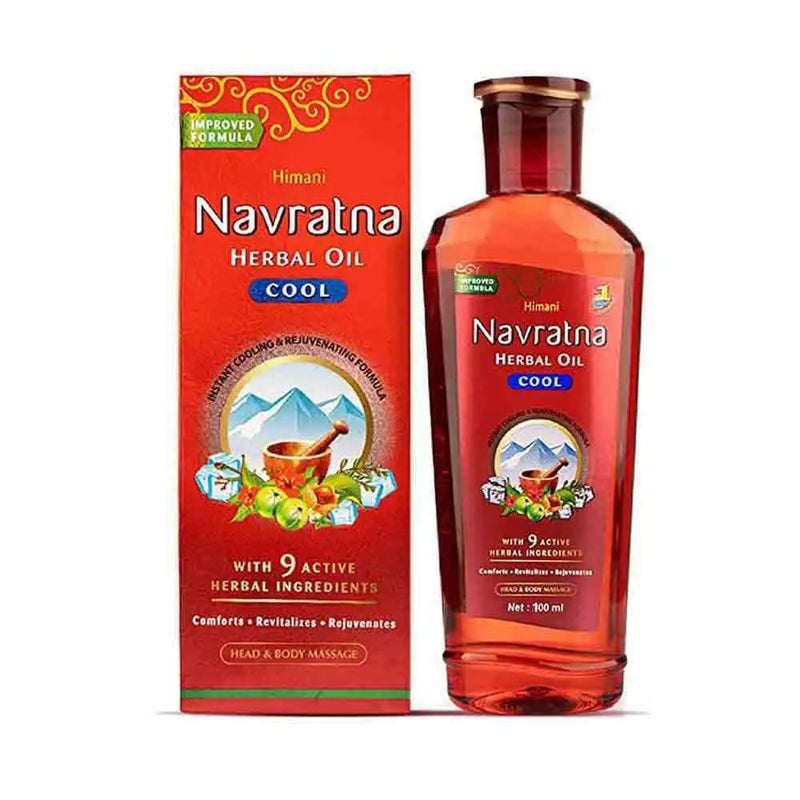 Himani Navratna Herbal Oil Cool Head and Body Massage Oil- 100ml - Image 1