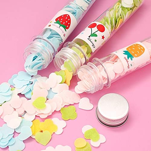 RJ SHOP RJ SHOP 4Pcs Travel Soft Paper Soap Flower Design Tube Shape Bottle Assortedmullti Colour  - Image 2