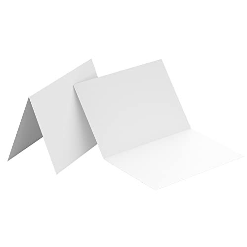 Reskid 100-Pack Heavyweight White Blank Cards - 7x10 Scored To 5x7 - 110lb Printable Note Cards (5x7 Inches) - Image 4