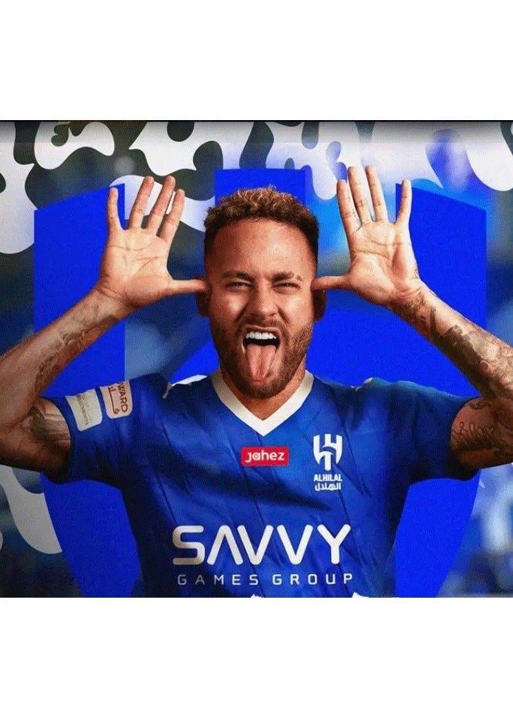 M MIAOYAN M MIAOYAN Neymar Riyadh Crescent No. 10 Jersey Children's Football Jersey Set Game Training Jersey  - Image 5