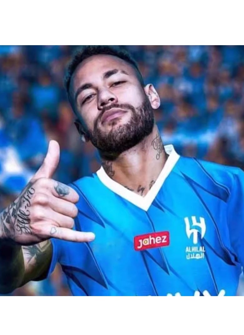 M MIAOYAN M MIAOYAN Neymar Riyadh Crescent No. 10 Jersey Children's Football Jersey Set Game Training Jersey  - Image 4