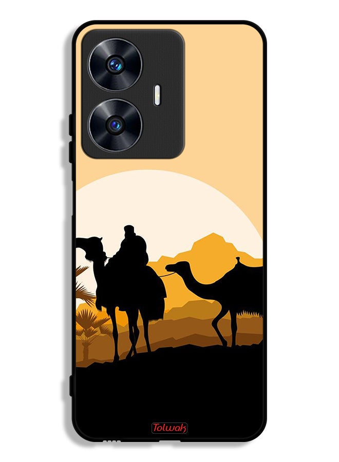 Tolwak غطاء واقي لهاتف Realme C55 فن الجمال في الصحراء - Image 1