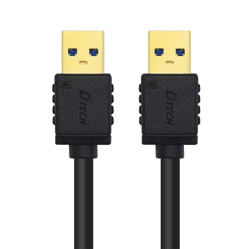 DTech Short USB 3.0 Type A to A Cable Male to Male High Speed Data Charging Cord (9.8-Inch, Black) - Image 5
