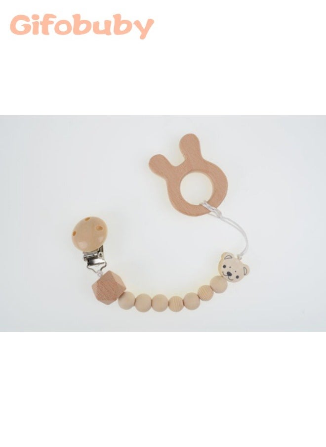 1 pcs Baby Wooden Pacifier Clip, Wooden Bear Pacifier Chain Clip, Teether Anti-Drop Chain, Pacifier Clip Anti-Loss Chain - pzsku/Z8F05AA5707EF312F01C2Z/45/_/1721980858/55f06551-c65e-4816-b179-cc0dd78eed26